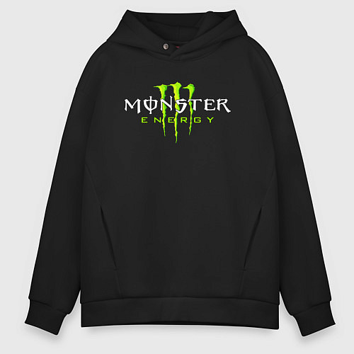 Мужское худи оверсайз MONSTER ENERGY / Черный – фото 1