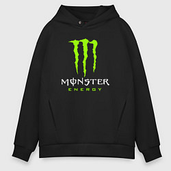 Толстовка оверсайз мужская MONSTER ENERGY, цвет: черный