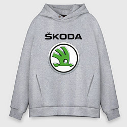 Толстовка оверсайз мужская SKODA, цвет: меланж