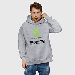 Толстовка оверсайз мужская MONSTER ENERGY Z, цвет: меланж — фото 2