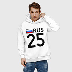Толстовка оверсайз мужская RUS 25, цвет: белый — фото 2