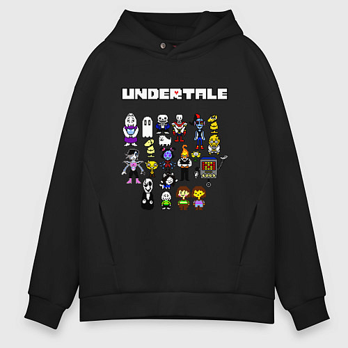 Мужское худи оверсайз UNDERTALE / Черный – фото 1