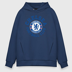 Толстовка оверсайз мужская Chelsea FC, цвет: тёмно-синий