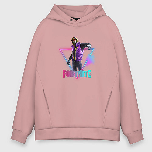 Мужское худи оверсайз Фортнайт / Пыльно-розовый – фото 1