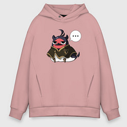Толстовка оверсайз мужская Nero bird, цвет: пыльно-розовый