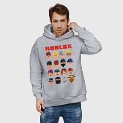 Толстовка оверсайз мужская ROBLOX, цвет: меланж — фото 2