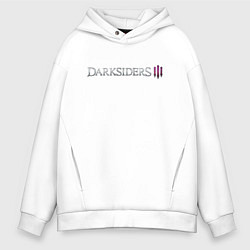 Толстовка оверсайз мужская Darksiders 3 Logo Z, цвет: белый