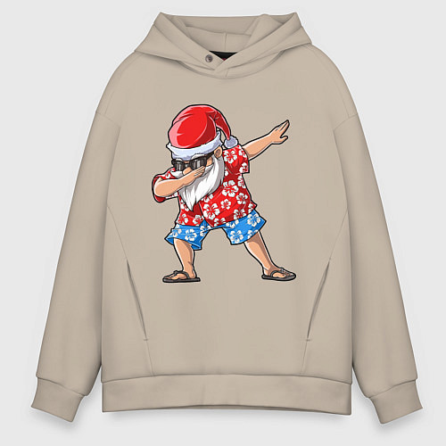 Мужское худи оверсайз Santa Dab / Миндальный – фото 1
