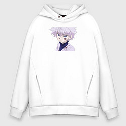 Толстовка оверсайз мужская SAVAGE Killua Zoldyck, цвет: белый