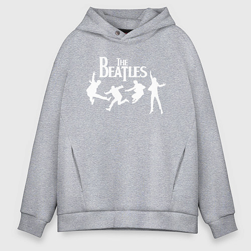 Мужское худи оверсайз The Beatles / Меланж – фото 1