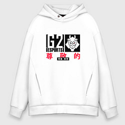 Толстовка оверсайз мужская G2 Gamers2 202122, цвет: белый