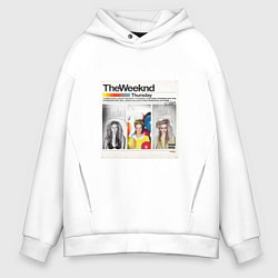 Толстовка оверсайз мужская Thursday The Weeknd, цвет: белый