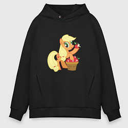 Толстовка оверсайз мужская Applejack, цвет: черный