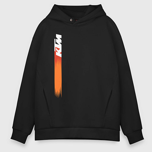 Мужское худи оверсайз KTM КТМ Z / Черный – фото 1