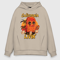 Толстовка оверсайз мужская California ice cream, цвет: миндальный