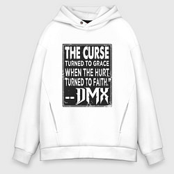 Толстовка оверсайз мужская DMX - The Curse, цвет: белый