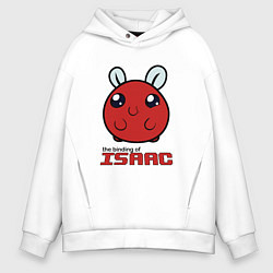 Толстовка оверсайз мужская The binding of isaac Monsters, цвет: белый