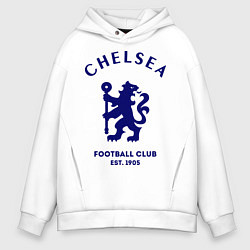 Толстовка оверсайз мужская Chelsea Est. 1905, цвет: белый