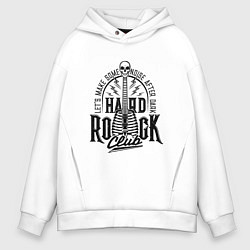 Толстовка оверсайз мужская HARD ROCK, цвет: белый