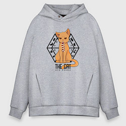 Толстовка оверсайз мужская The Cat Kyo Sohma, цвет: меланж