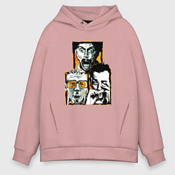 Толстовка оверсайз мужская Trainspotting, цвет: пыльно-розовый