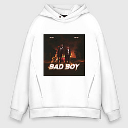 Толстовка оверсайз мужская Bad boy, цвет: белый