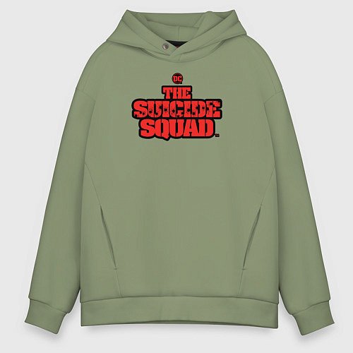Мужское худи оверсайз The Suicide Squad лого / Авокадо – фото 1