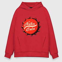 Толстовка оверсайз мужская Nuka Cola Fallout, цвет: красный