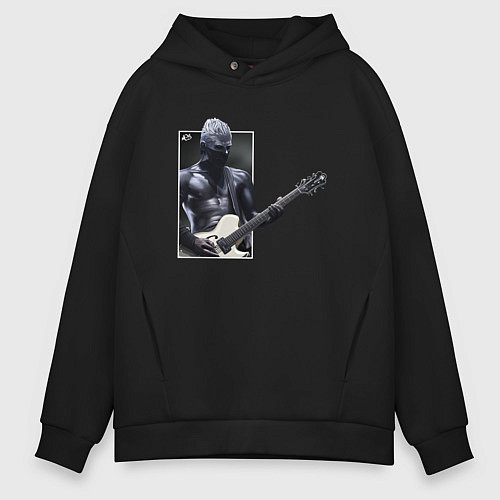 Мужское худи оверсайз Уэс / Черный – фото 1