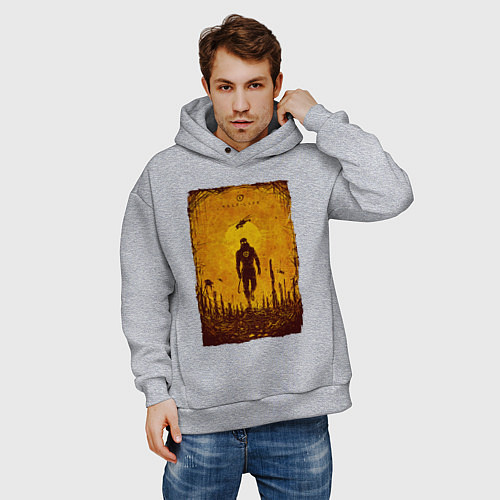 Мужское худи оверсайз FREEMAN HALF-LIFE 2 Z / Меланж – фото 3