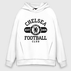 Толстовка оверсайз мужская Chelsea Football Club, цвет: белый