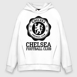 Толстовка оверсайз мужская Chelsea FC: Emblem, цвет: белый