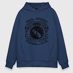 Толстовка оверсайз мужская Real Madrid MFC, цвет: тёмно-синий
