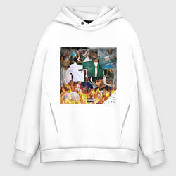 Толстовка оверсайз мужская Playboi carti, цвет: белый