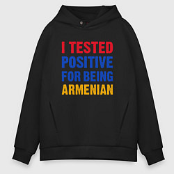 Толстовка оверсайз мужская Tested Armenian, цвет: черный