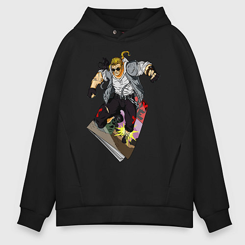 Мужское худи оверсайз Comix Zone / Черный – фото 1