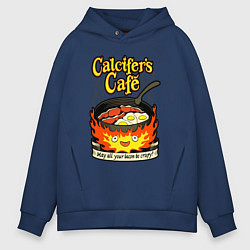 Толстовка оверсайз мужская Calcifer cook, цвет: тёмно-синий