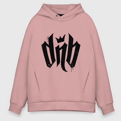 Мужское худи оверсайз DnВ / Пыльно-розовый – фото 1