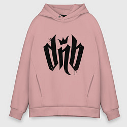Толстовка оверсайз мужская DnВ, цвет: пыльно-розовый