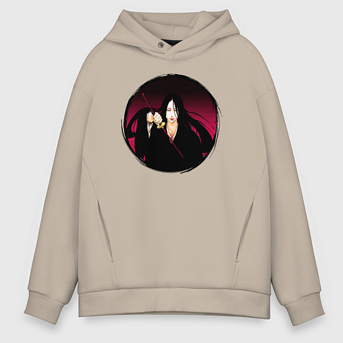 Мужское худи оверсайз Банкай Унаханы Блич / Миндальный – фото 1