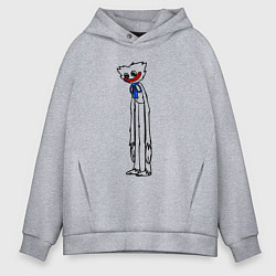 Толстовка оверсайз мужская Монстр Хагги ВаггиHuggy Wuggy, цвет: меланж