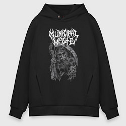Толстовка оверсайз мужская Municipal Waste - urban nightmare, цвет: черный