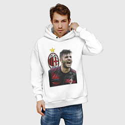 Толстовка оверсайз мужская Форвард Милана, цвет: белый — фото 2
