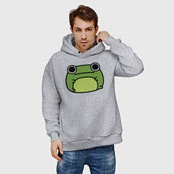 Толстовка оверсайз мужская Frog Lucky, цвет: меланж — фото 2