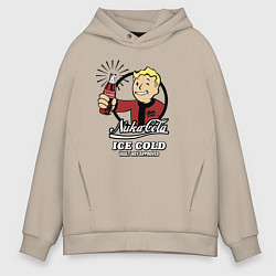 Толстовка оверсайз мужская Fallout Nuka Cola Vault Boy Approved, цвет: миндальный