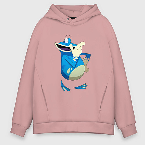 Мужское худи оверсайз Globox Rayman Legends / Пыльно-розовый – фото 1