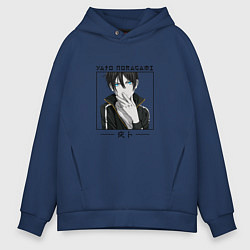 Толстовка оверсайз мужская Ято Yato, Noragami, цвет: тёмно-синий