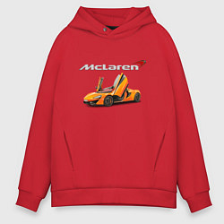 Толстовка оверсайз мужская McLaren Motorsport, цвет: красный