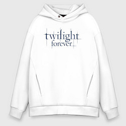 Толстовка оверсайз мужская Logo Twilight, цвет: белый