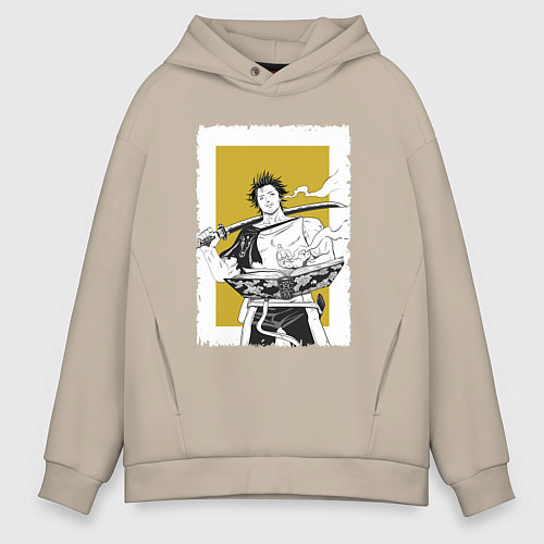 Мужское худи оверсайз Стильный Ями / Миндальный – фото 1